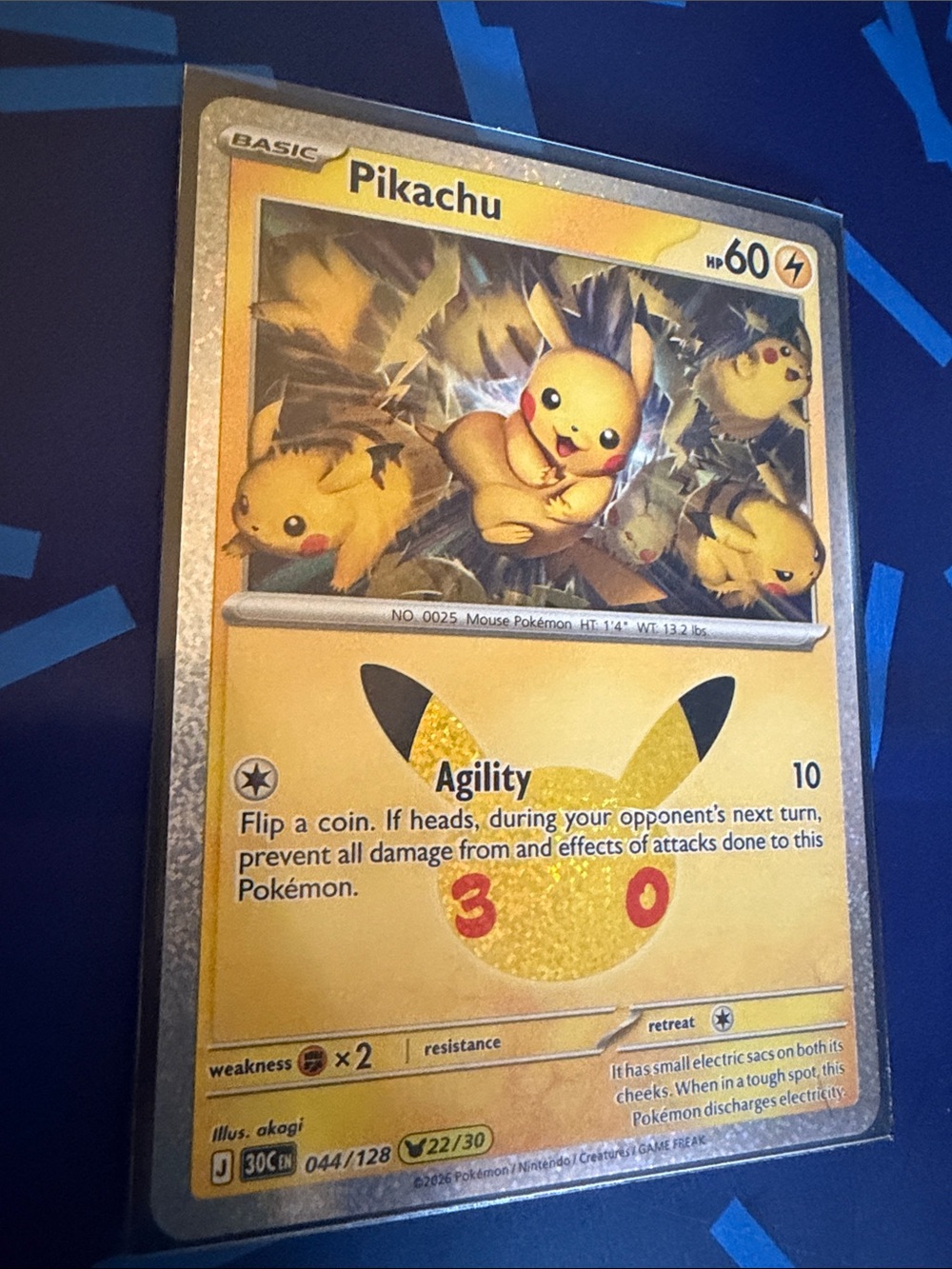Pikachu Trading Card New release 30th edition